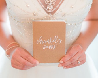 Wedding Vow Books - Set of Two - Personalized Vow Books