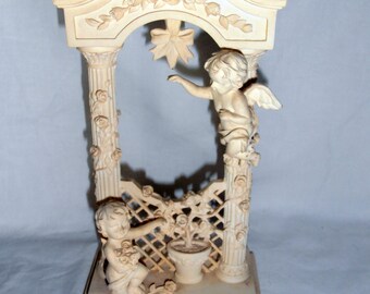 Cherub, Porcelain, Cherub holder, Winged Cherub, KnickKnack, Cherub Picture Holder, Ceremic, Vintage Tricket, Epsteam