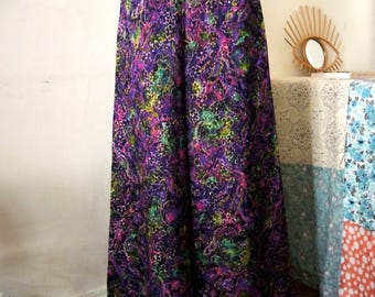 SALE** Elegant Vintage 1970s brocade maxi skirt floor length **SALE