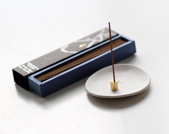 Handmade White Ceramic Incense Holder. Made in the UK. Gift Boxed. Minimal Design Incense Burner. Eco Conscious