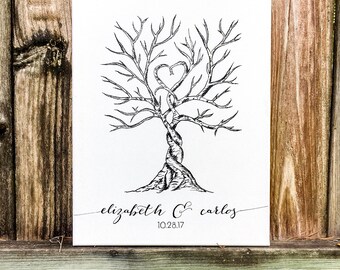 Canvas Thumbprint/fingerprint Guest Book