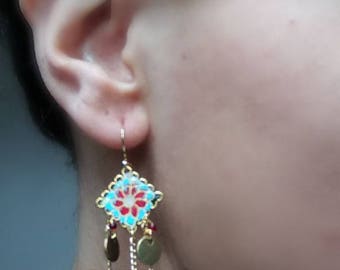 Tachikata 立方 Origami paper earrings