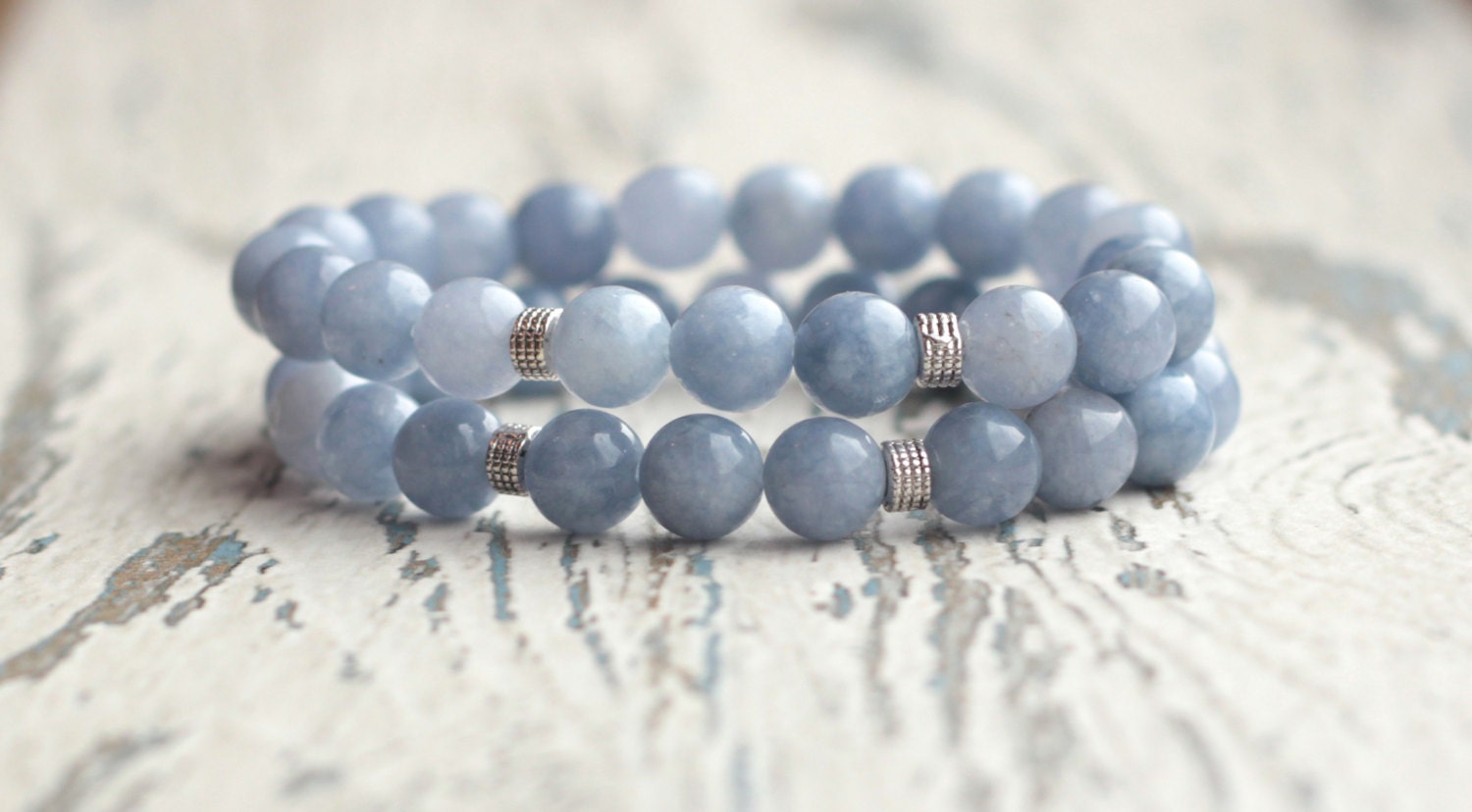 Blue bracelet Beaded Bracelets gift for girlfriend summer