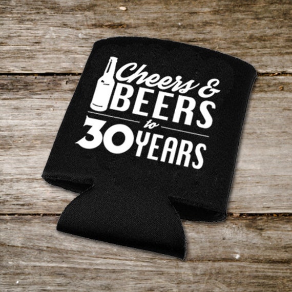 Download Cheers & Beers Decal 30th Birthday Drink Huggers DIY Cheers