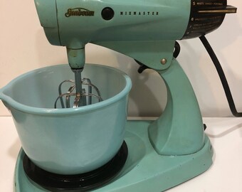Vintage Turquoise Sunbeam Mixermaster