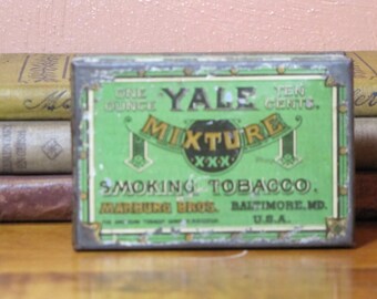 Vintage Yale Mixture Smoking Tobacco Tin