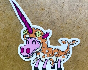Unicorn Narwhal Cosplay Sticker