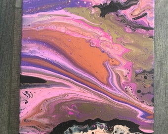 Drops of Jupiter - 11x14 Acrylic Pour