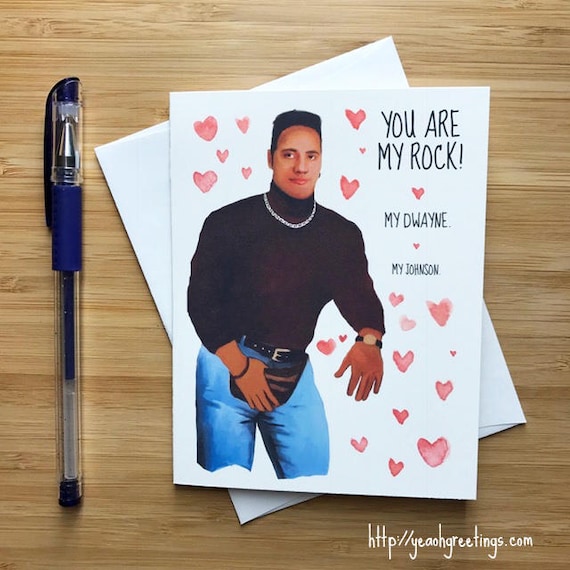 Elegant 30 The Rock Valentine's Day Card