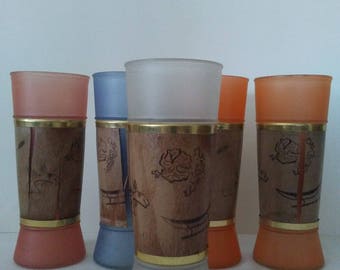 Vintage Siesta Wear Tiki Bar Glasses