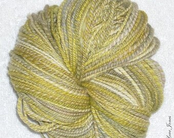 Elixir - 2 ply - 134 yds - Thick and thin Handspun Art yarn - Knitting - Crochet - Weaving - Mixed Media - Felt, etc/