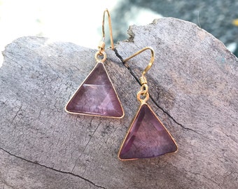 Rose Aura Vogel - Marcel Vogel Earrings - set in 18kt Gold Plate! A Grade ! Powerful