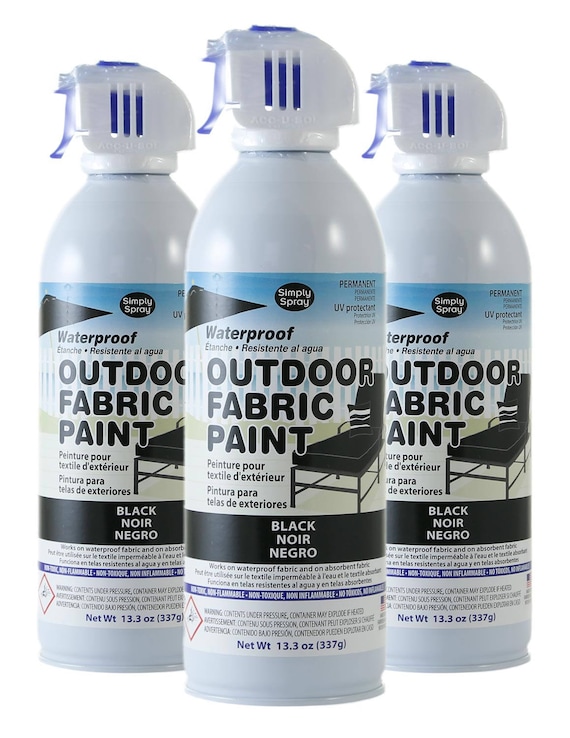 Simply Spray Outdoor Waterproof Fabric Spray Paint BLACK 3   Il 570xN.1244197309 O8rw 