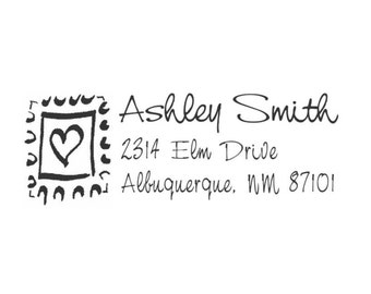 Postage Stamp Custom Address Stamp - HA3