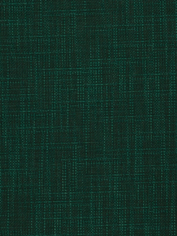 Dark Emerald Green Upholstery Fabric Woven Solid Color