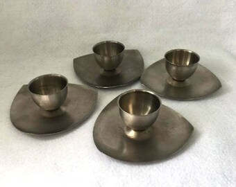 Danish Modern Candle Holder - Stainless Steel