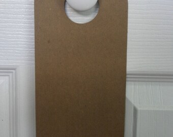 2 Chipboard doorknob hanger for door knob 4" x 10 1/4"