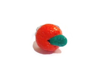Orange ring Fruit ring Adjustable ring Orange jewellery Fruit Jewellery Quirky ring Food ring Statement ring Unusual ring