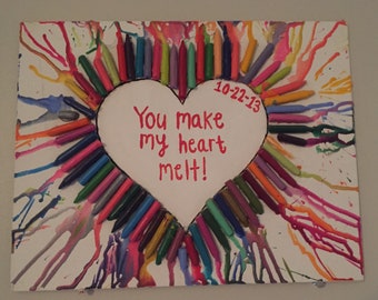 Melted Crayon Art -Custom Crayon Art