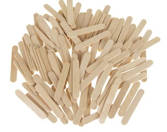 Wooden Craft Popsicle Sticks, Natural, 2-1/2-Inch, 100-Piece