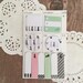 Kawaii Sticky Note Set - Angoo Schedule Markers Memo Pads & Tabs - Minette Mint Pink Black White Cats - Cat Self Stick