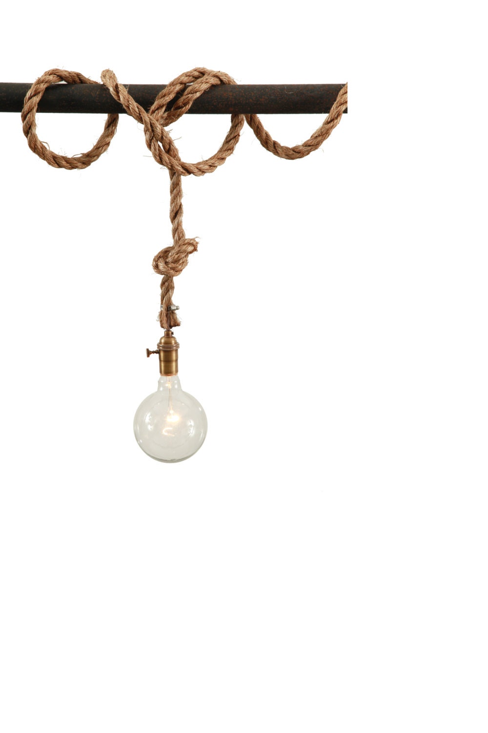 Rope Light Swag Light Hanging Light Barn Light Pulley