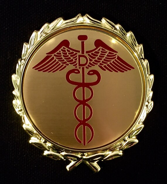 Dentist / Dental / Medical Caduceus Emblem Insignia with or