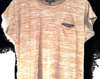 Space dye light weight spandex cap sleeve t-shirt // BRAND NEW SAMPLE // Great Reduced Price