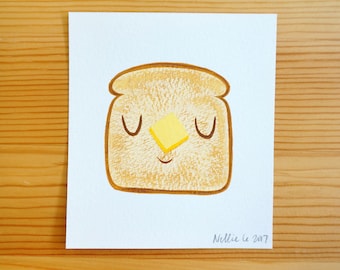 Buttered Toast - Mini Original Painting