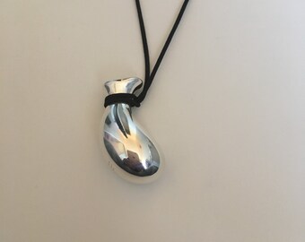 Tiffany & Co. Elsa Peretti Jug On A Silk Cord Necklace