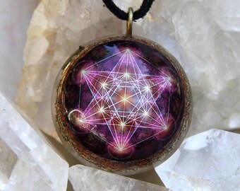 Metatron cube orgone pendant/EMF protection/orgone energy generator/Orgone e/Metatron cube /sacredgeometry/healing jewelry/Emf protection