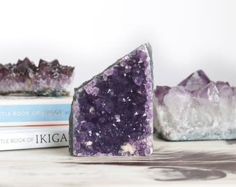 Amethyst crystal decor. Boho Home Decor. Meditation. Crystal Quartz. Bohemian homewares.