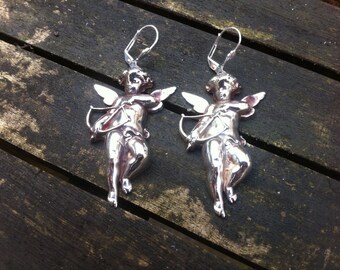 Winged Cupid Earrings