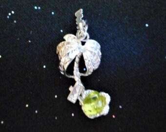 Sterling Silver Palm Tree Charm Pendant