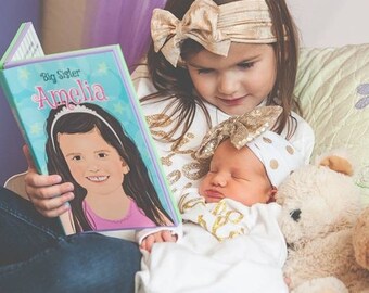 Gift for big sister, Soon to be Big Sister gift, Sibling book, Personalized big sister book, Unique gift idea for sister, customized book