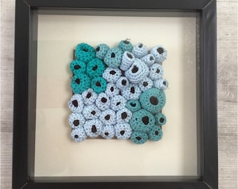 Handmade crochet coral reef barnacles