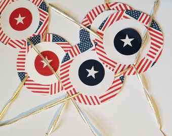 American Flag Garland