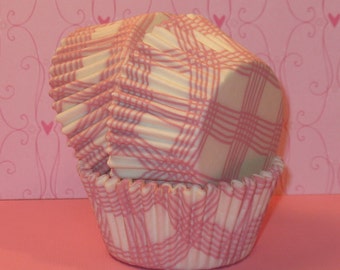 Pink Country Plaid Cupcake Liners (45)