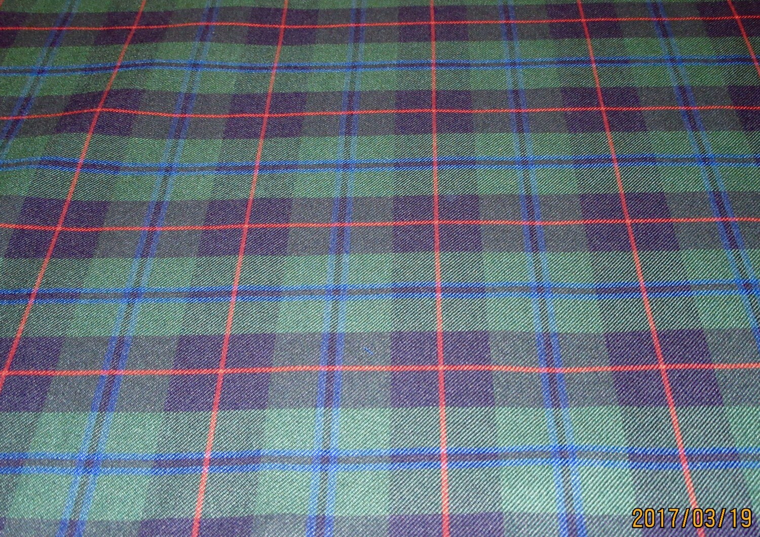 Armstrong Tartan Plaid FabricBy yard Blue Green Red Plaid