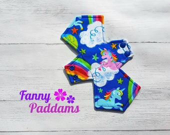 Rainbows and Unicorns - 100% Cotton - Custom Order - Cloth Menstrual / Sanitary Pad - (CSP) - Reusable