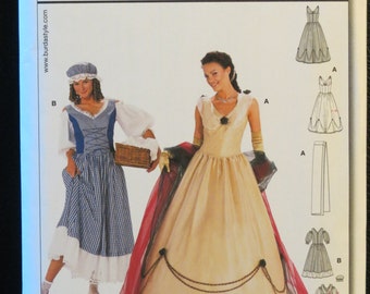 Misses’ Historical Costume Pattern / Empress & Washerwoman Dresses / Burda Style 2479 / Size 10,12,14,16,18,20 / Uncut