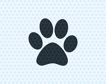 Paw Print Svg, Dog Svg, Svg Files, Cricut Cut Files, Silhouette Cut Files