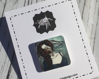 Twirl - Shrinky Dink Pin