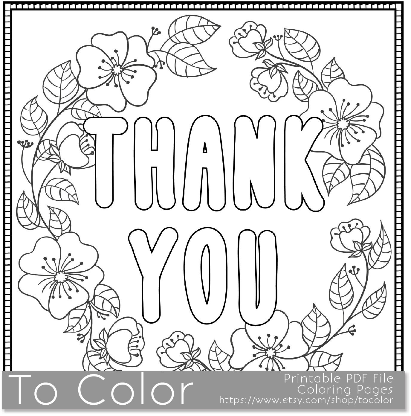 thank you printable coloring page for adults pdf jpg