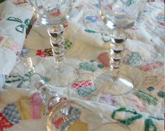 Vintage Wine Glasses~Set of 3