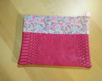 Hot pink pouch