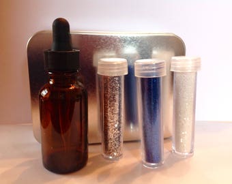 Hanukkah Glitter Beard Kit Gift Set Beard Glitter Kit Scent Choice 3 Large Vials Hanukkah Beard