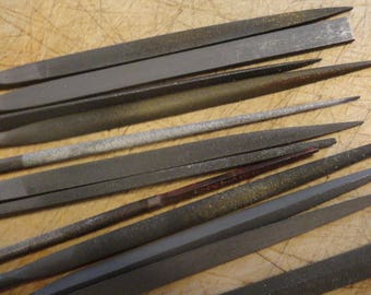 Vintage Needle File Set Dick West Germany Miniature Files