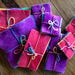 hand dyed wool felt sample pack *rainbow pack *craft *stitching