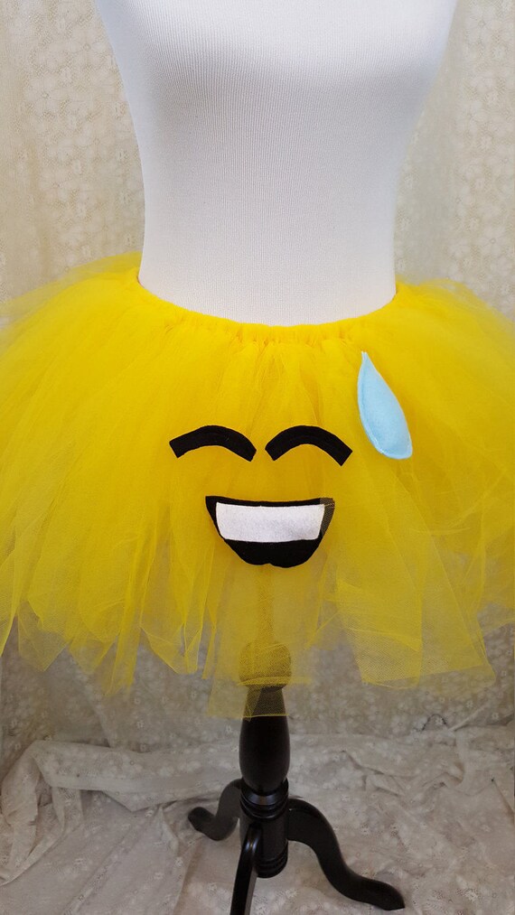 Child Sweat and Laugh Emoji Tutu Emoji Photo Prop Emoji